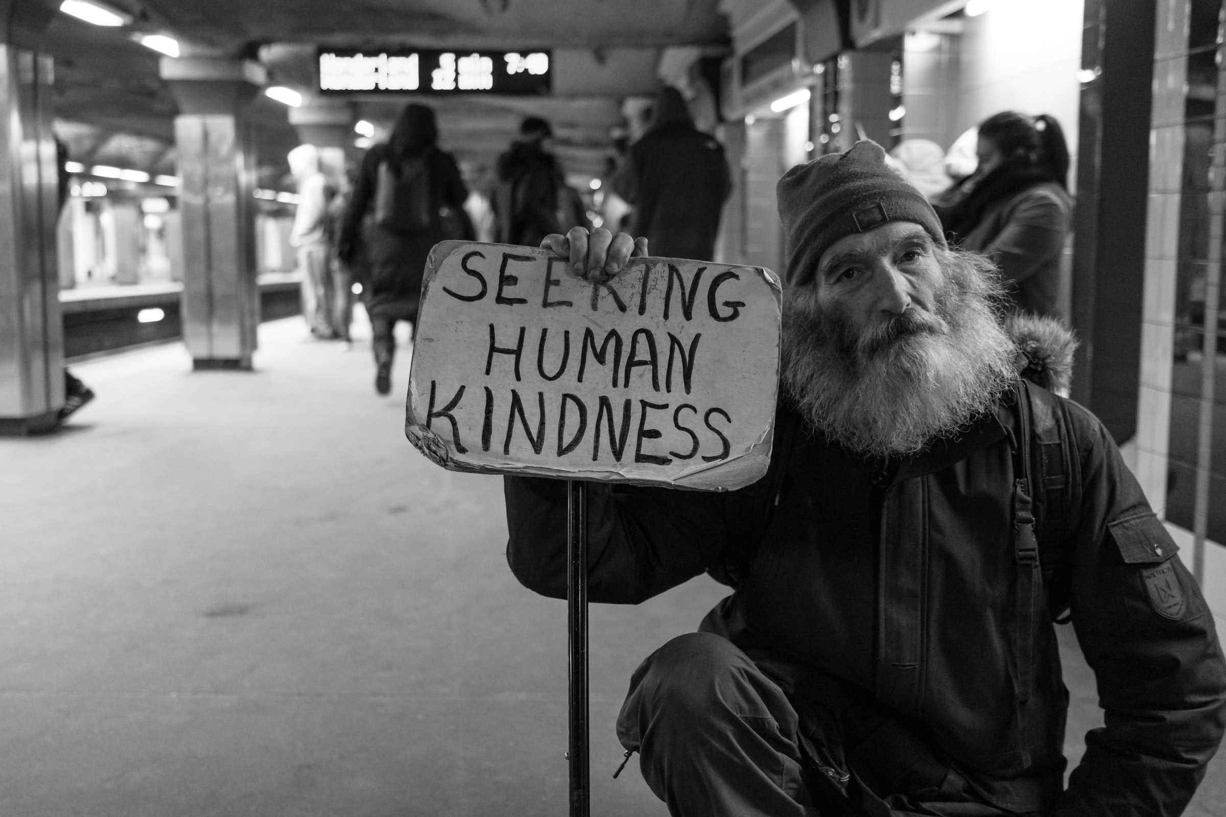 Seeking Human Kindness for Unhoused Neighbours